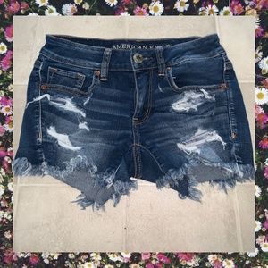 American Eagle Midi Denim Shorts